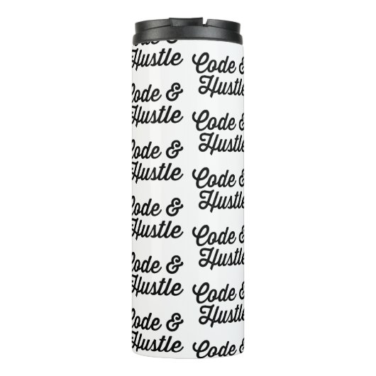 Stress und Code Thermosbecher (Rückseite)