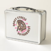 Stress vermeiden je, nur dein Bestes geben Metall Brotdose (Rückseite)