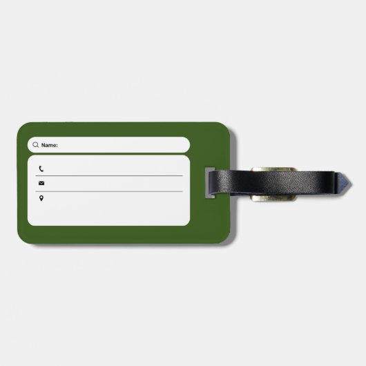 Stress-Weber-Syndrom Warrior-Gepäckmarke Gepäckanhänger (Rückseite horizontal)