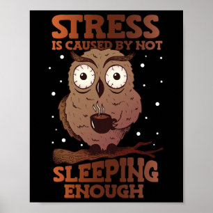 Stress wird dadurch verursacht, dass das Bewusstse Poster