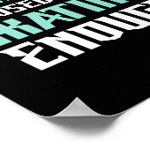 Stress wird dadurch verursacht, dass man nicht gen poster (Ecke)