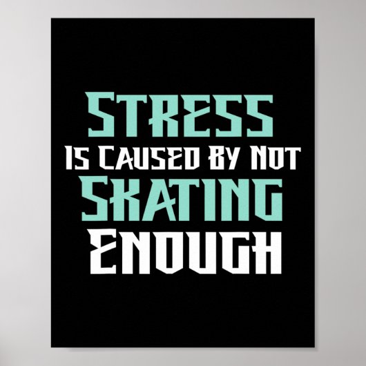 Stress wird dadurch verursacht, dass man nicht gen poster (Vorne)