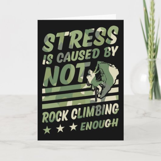 Stress wird durch zu wenig Bouldertraining verursa Karte (Vorderseite)