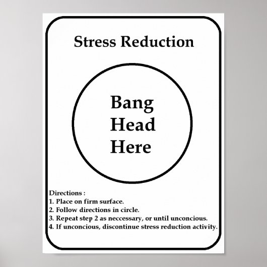 Stressabbau Poster (Vorne)