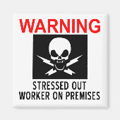 Stressarbeiter Magnet (Vorne)