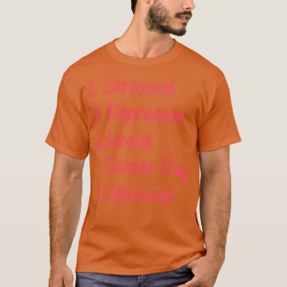 Stressartiger depressiver Welttag besessen T-Shirt