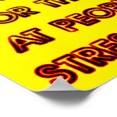 Stressball Lustiges Poster Schild (Ecke)
