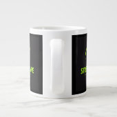 Stressed Ape Studios Grünes Logo Jumbo-Tasse (Rückseite)