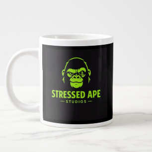 Stressed Ape Studios Grünes Logo Jumbo-Tasse
