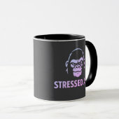 Stressed Ape Studios Grünes Logo Tasse (VorderseiteRechts)