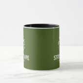 Stressed Ape Studios Grünes Logo Tasse (Zentrum)