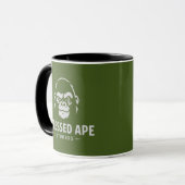 Stressed Ape Studios Grünes Logo Tasse (Vorderseite Links)