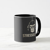 Stressed Ape Studios S/W-Logo Tasse (VorderseiteRechts)