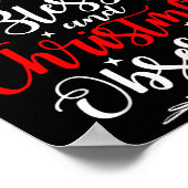 Stressed Blessed And Christmas Obsessed Fun Xmas S Poster (Ecke)