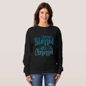 Stressed Blessed And Cow Obsessed Cattle Farmer Sweatshirt (Vorne ganz)