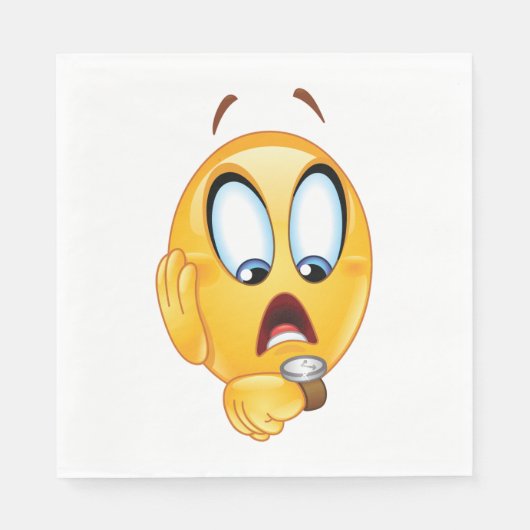 Stressed Emoji Napkins Serviette (Vorderseite)