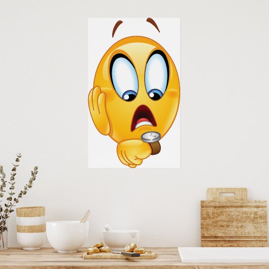 Stressed Emoji Poster (Küche)