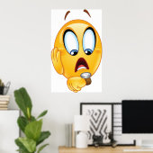 Stressed Emoji Poster (Heimbüro)
