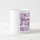 Stressed - Extra-große Tasse (Vorderseite)