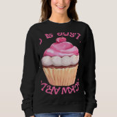 Stressed Is Just Desserts Backwards  Cupcake Sweatshirt (Vorderseite)