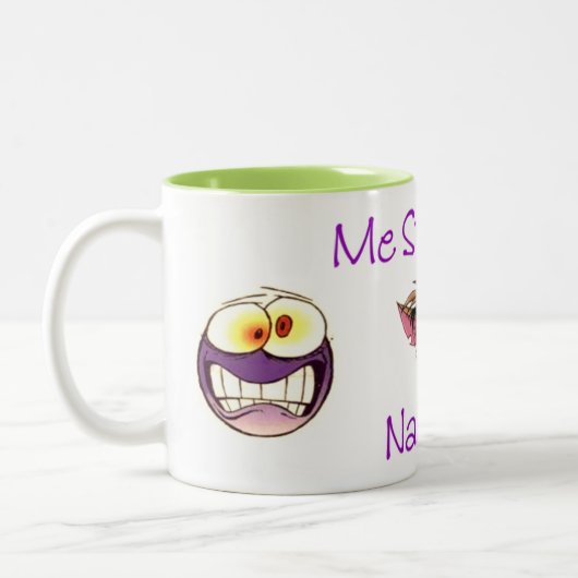 "Stressed out" Zweifarbige Tasse (Links)