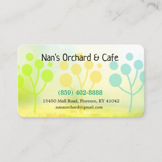 Stressfreie Visitenkarte (Vorderseite)