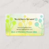 Stressfreie Visitenkarte (Rückseite)