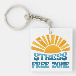 Stressfreie Zone Schlüsselanhänger