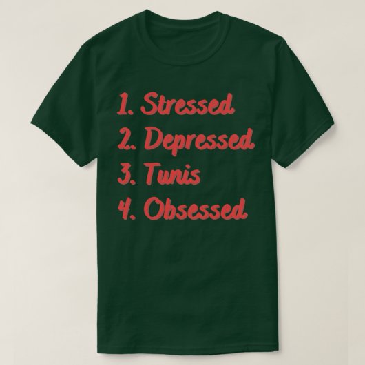 Stressgedämpfte Tunis T-Shirt (Design vorne)