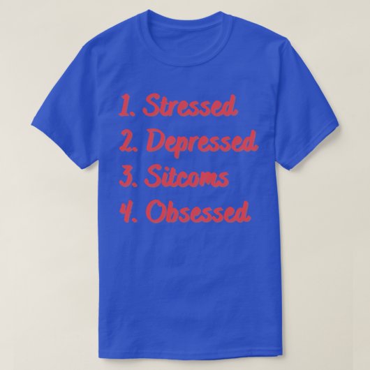 Stressgeplagte Depressionen T-Shirt (Design vorne)