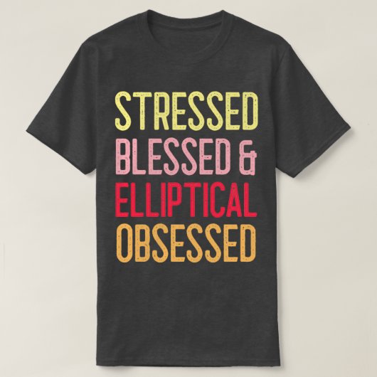 Stressgeplagter Ellipssegierter T-Shirt (Design vorne)
