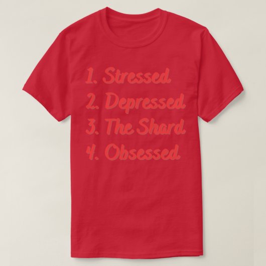 Stressgepresste Schattenseite T-Shirt (Design vorne)