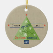 Stressgesegnet, individuell anpassbar keramik ornament (Vorne)