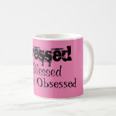 Stressgesegneter Kaffee besessen Kaffeetasse (VorderseiteRechts)