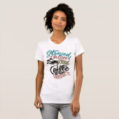 Stressgesegneter Kaffee-Zitat-T - Shirt (Vorne ganz)
