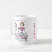 Stressgezaubert rückwärts ist Desserts Coffee Tass Kaffeetasse (Vorderseite Links)