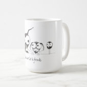 Stressie Katze u. Freund-Tasse Kaffeetasse (VorderseiteRechts)