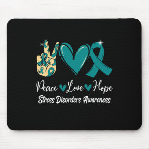 Stressstörungen Bewusstsein Frieden Liebe Hoffnung Mousepad