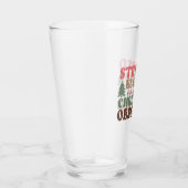 Stresst, gesegnet und Weihnachten besessen Glas (Rechts)