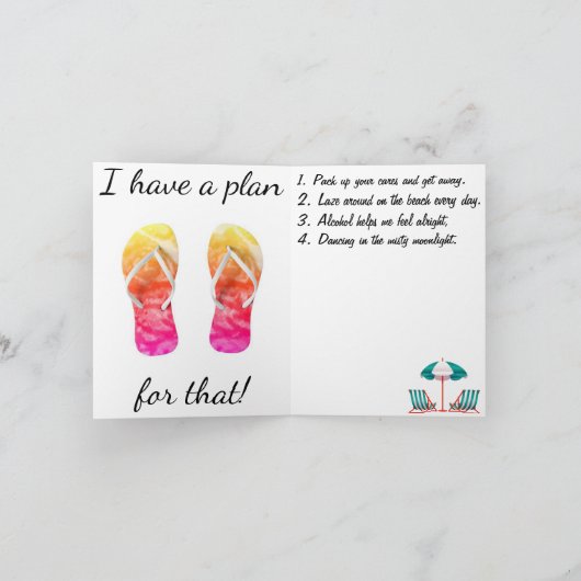 Stresst? Karte (Innenseite)