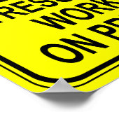 Stresste Arbeitskopie Poster (Ecke)