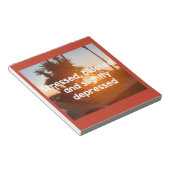 Stresste, gesegnete und deprimierte Notebooks Notizblock (angewinkelt)