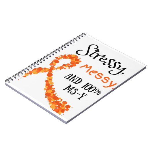 Stressy, Messy und 100% MS-Y Notebook Notizblock (Linke Seite)