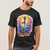 Stretch Beyond Limits Bold Yoga Energy Tee (Vorderseite)