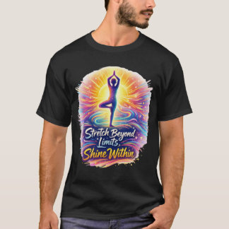 Stretch Beyond Limits Bold Yoga Energy Tee