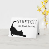 Stretch, es ist gut für dich karte (Gelbe Blume)