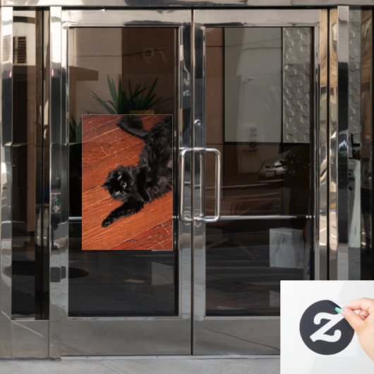 Stretch Fensteraufkleber (Büro Tür)