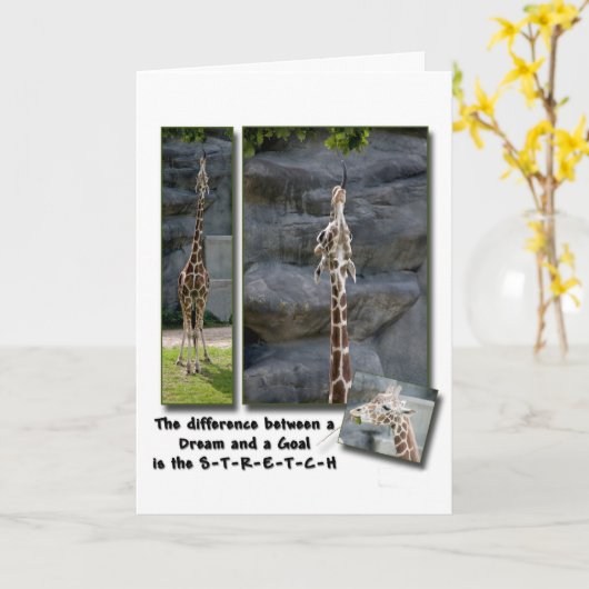 Stretch-Grußkarte Karte (Gelbe Blume)