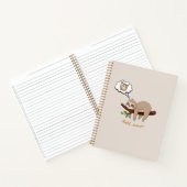 Stretch Tomorrow Faultier Notizbuch | Cozy Minimal (Innenseite)