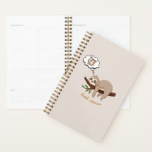 Stretch Tomorrow Faultier Notizbuch | Cozy Minimal